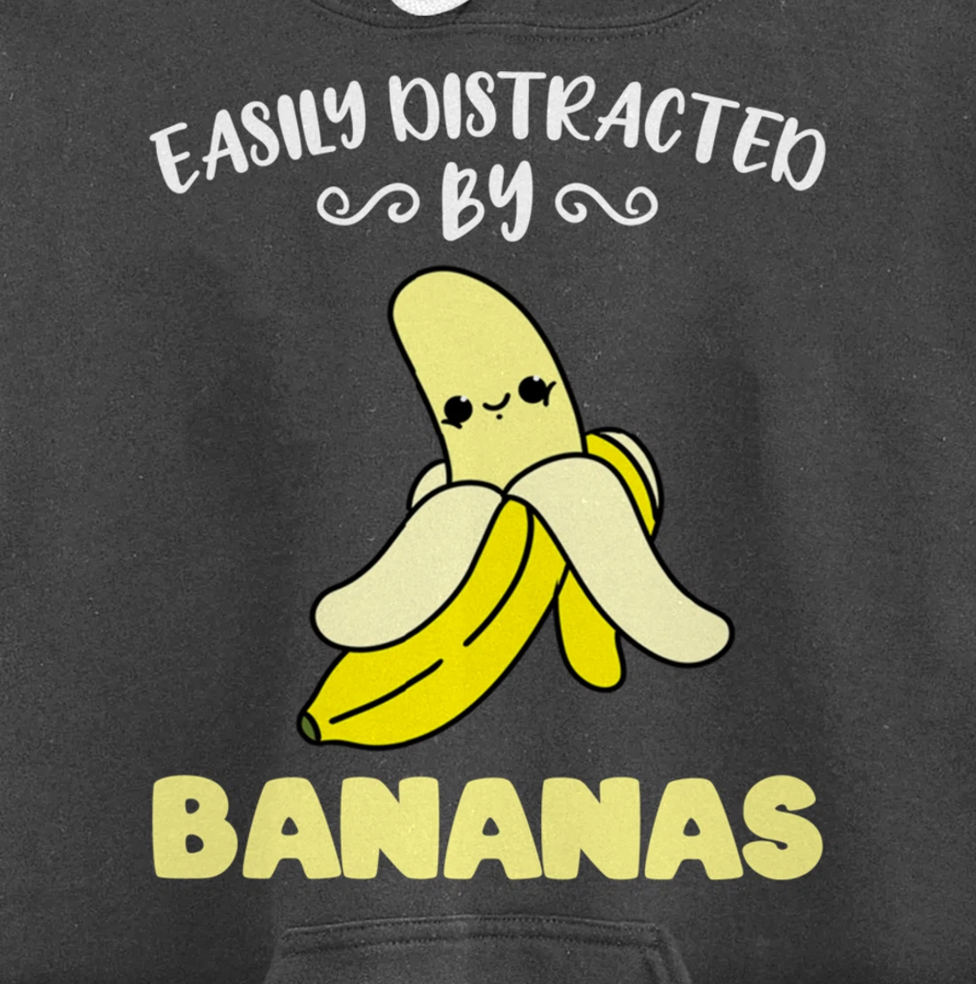 Easily Distracted By Bananas Pullover Hoodie