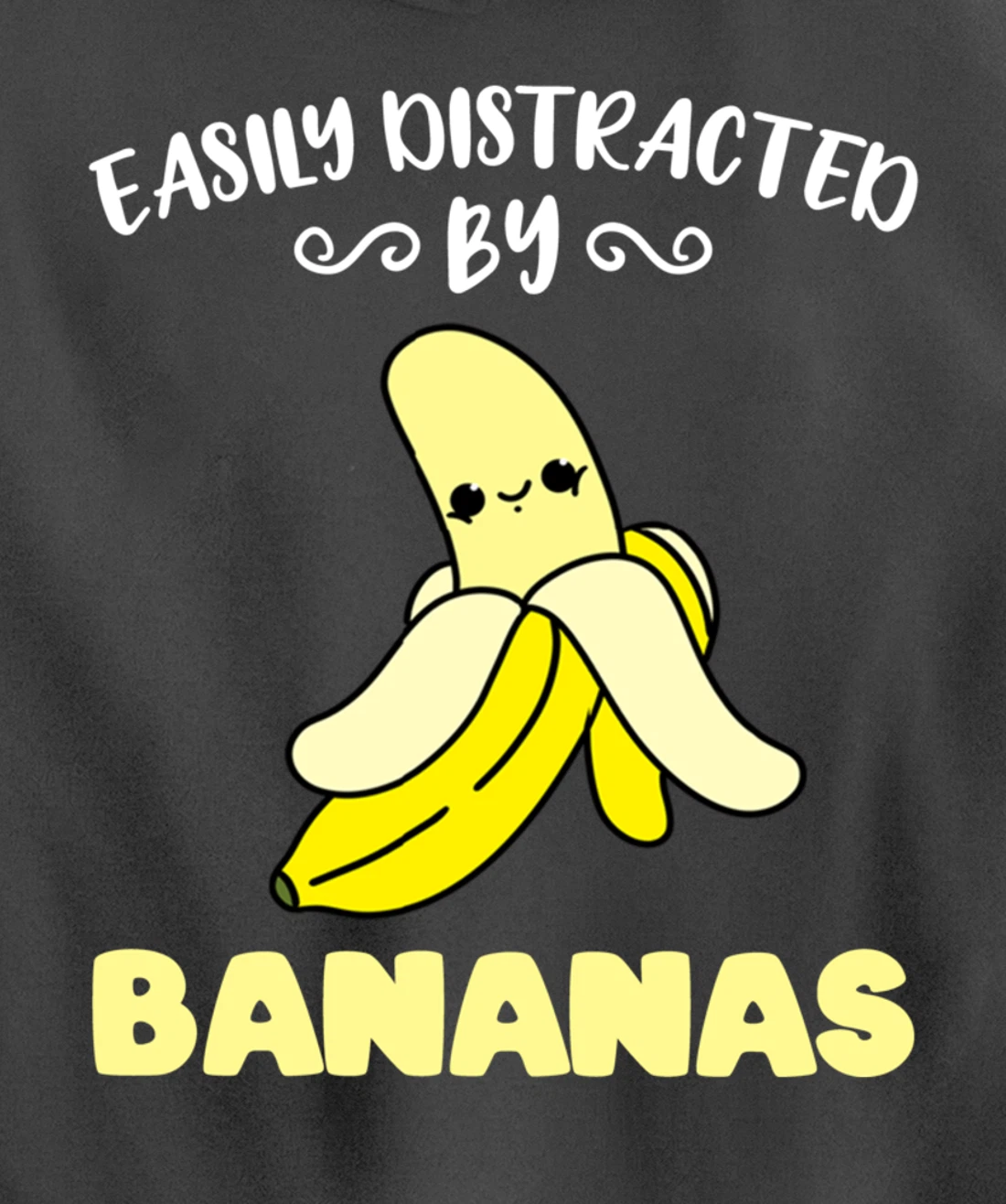 Easily Distracted By Bananas Pullover Hoodie