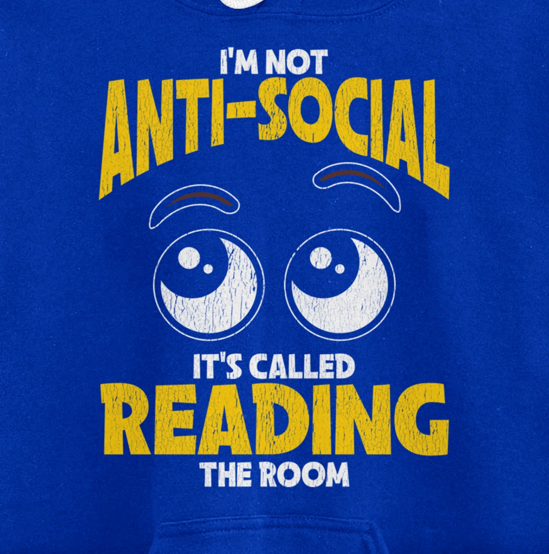 I'm Not Anti-Social Sarcastic Graphic With Funny Saying Pullover Hoodie