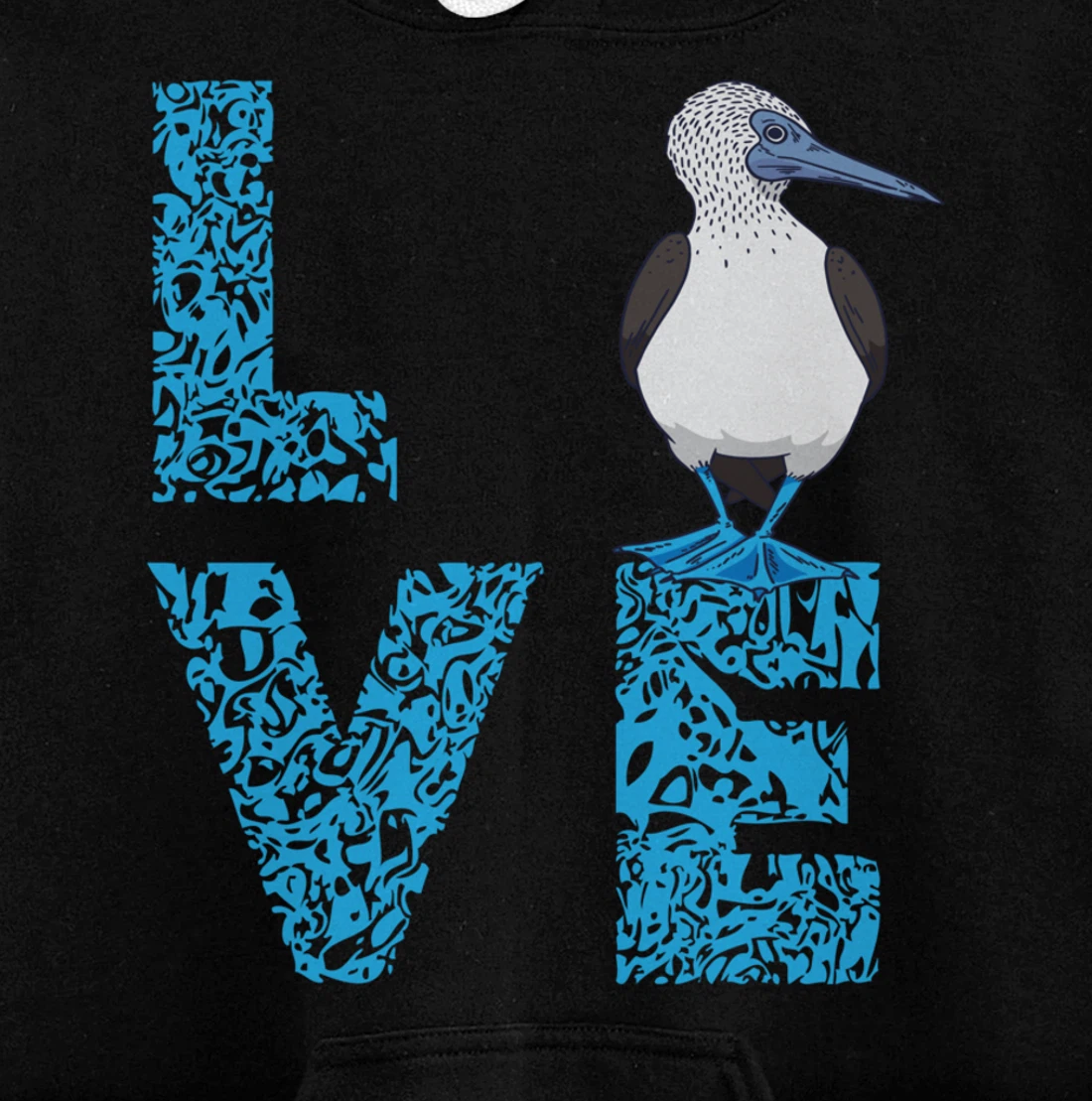 Blue Footed Booby Bird Love Blue Feet Bird Lover Sea Bird Pullover Hoodie