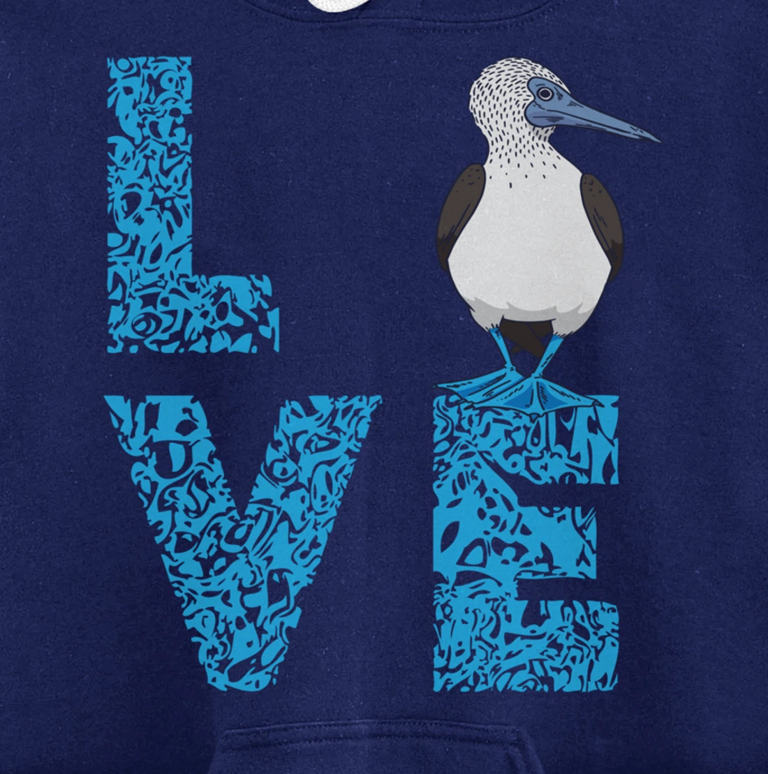 Blue Footed Booby Bird Love Blue Feet Bird Lover Sea Bird Pullover Hoodie