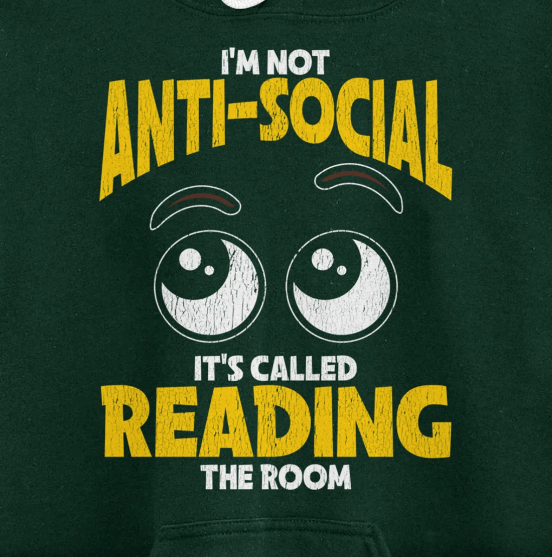 I'm Not Anti-Social Sarcastic Graphic With Funny Saying Pullover Hoodie