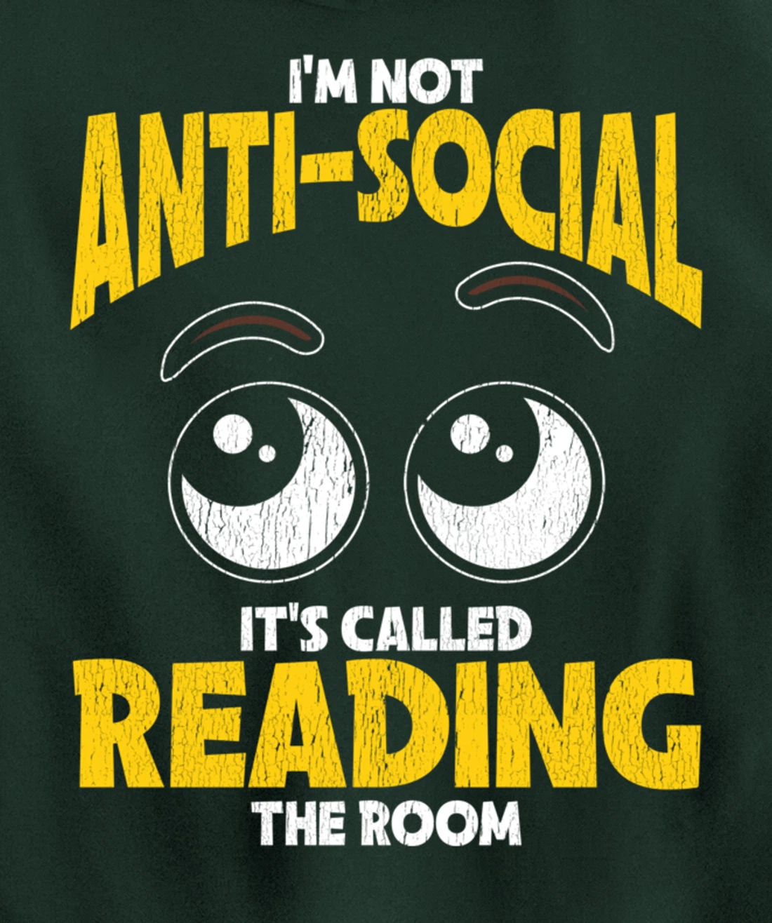 I'm Not Anti-Social Sarcastic Graphic With Funny Saying Pullover Hoodie