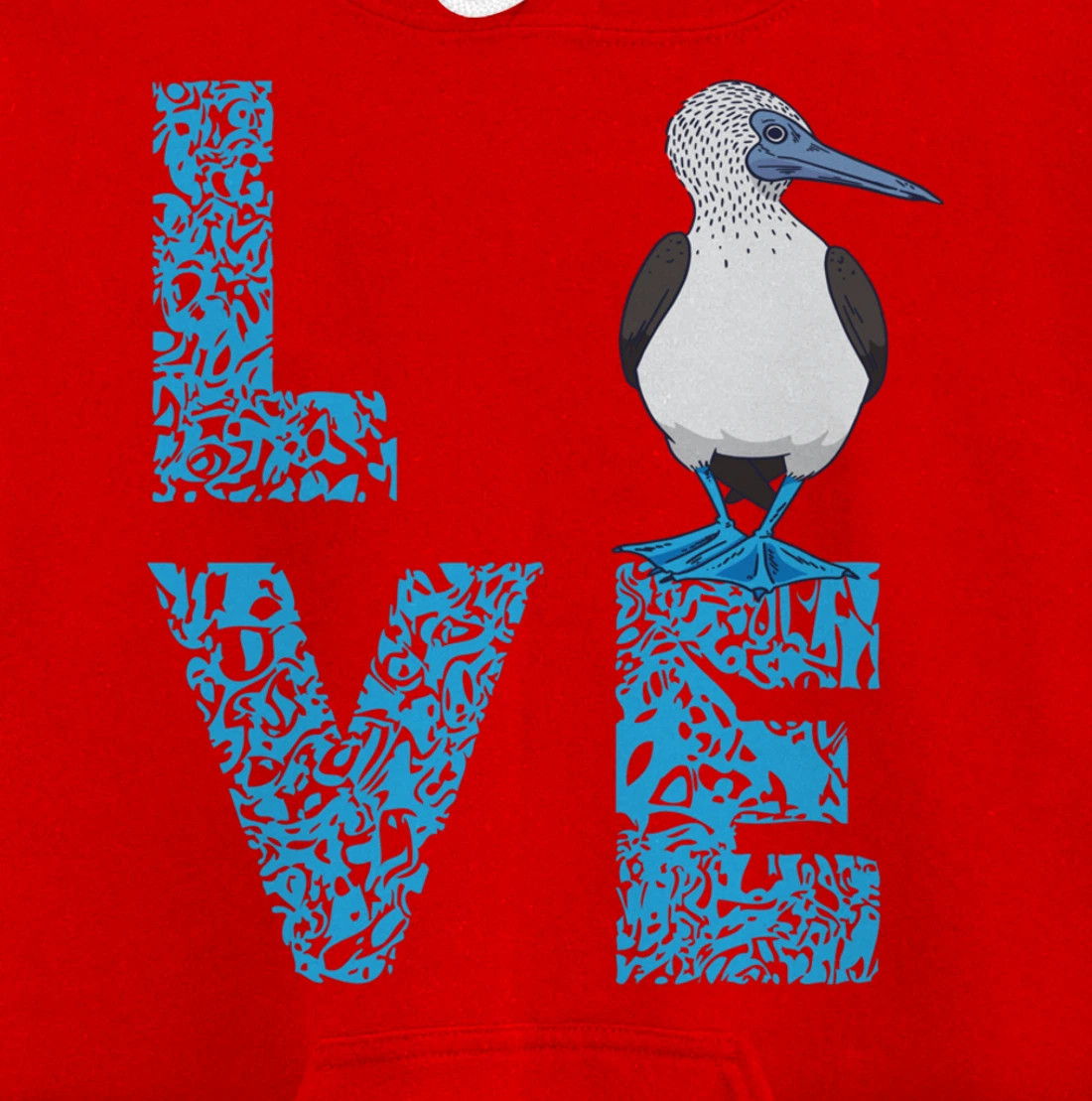 Blue Footed Booby Bird Love Blue Feet Bird Lover Sea Bird Pullover Hoodie