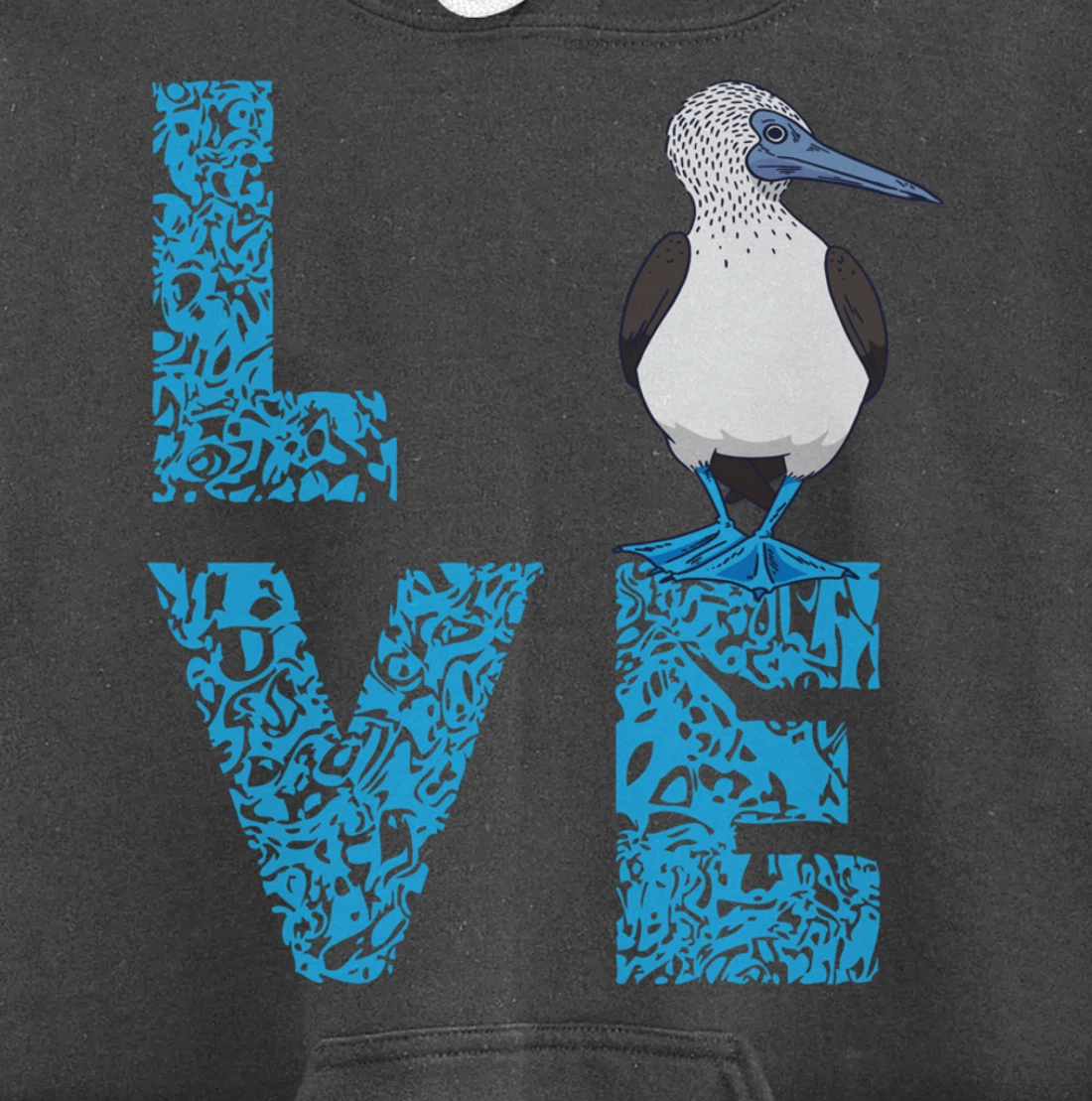 Blue Footed Booby Bird Love Blue Feet Bird Lover Sea Bird Pullover Hoodie