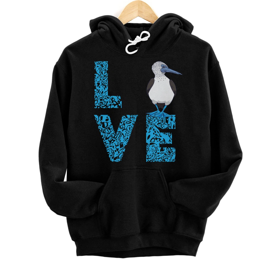 Blue Footed Booby Bird Love Blue Feet Bird Lover Sea Bird Pullover Hoodie