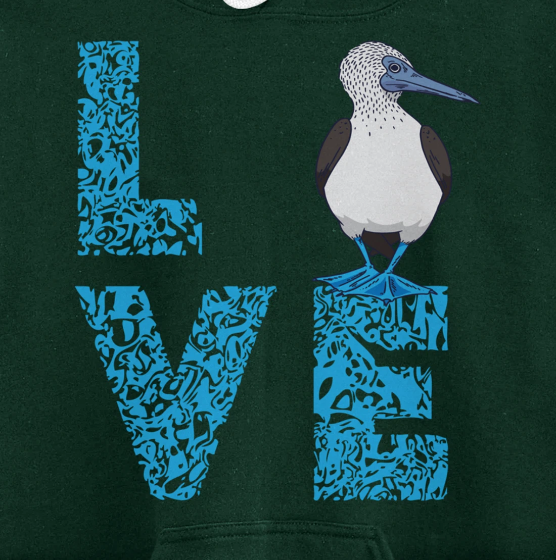 Blue Footed Booby Bird Love Blue Feet Bird Lover Sea Bird Pullover Hoodie