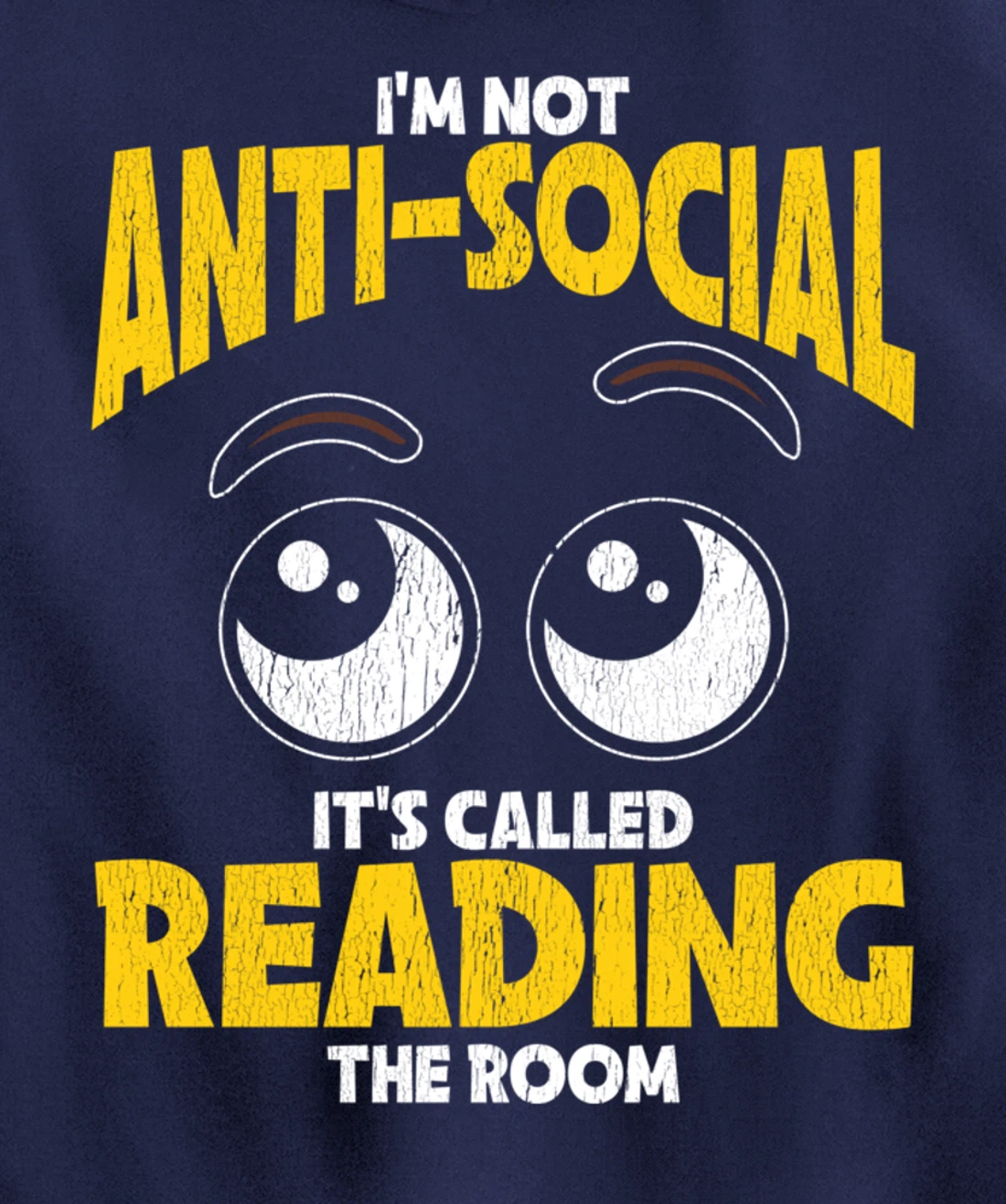 I'm Not Anti-Social Sarcastic Graphic With Funny Saying Pullover Hoodie