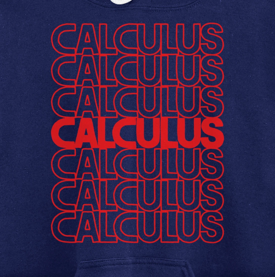 Calculus Mathematics List Math Teacher And Student School Pullover Hoodie
