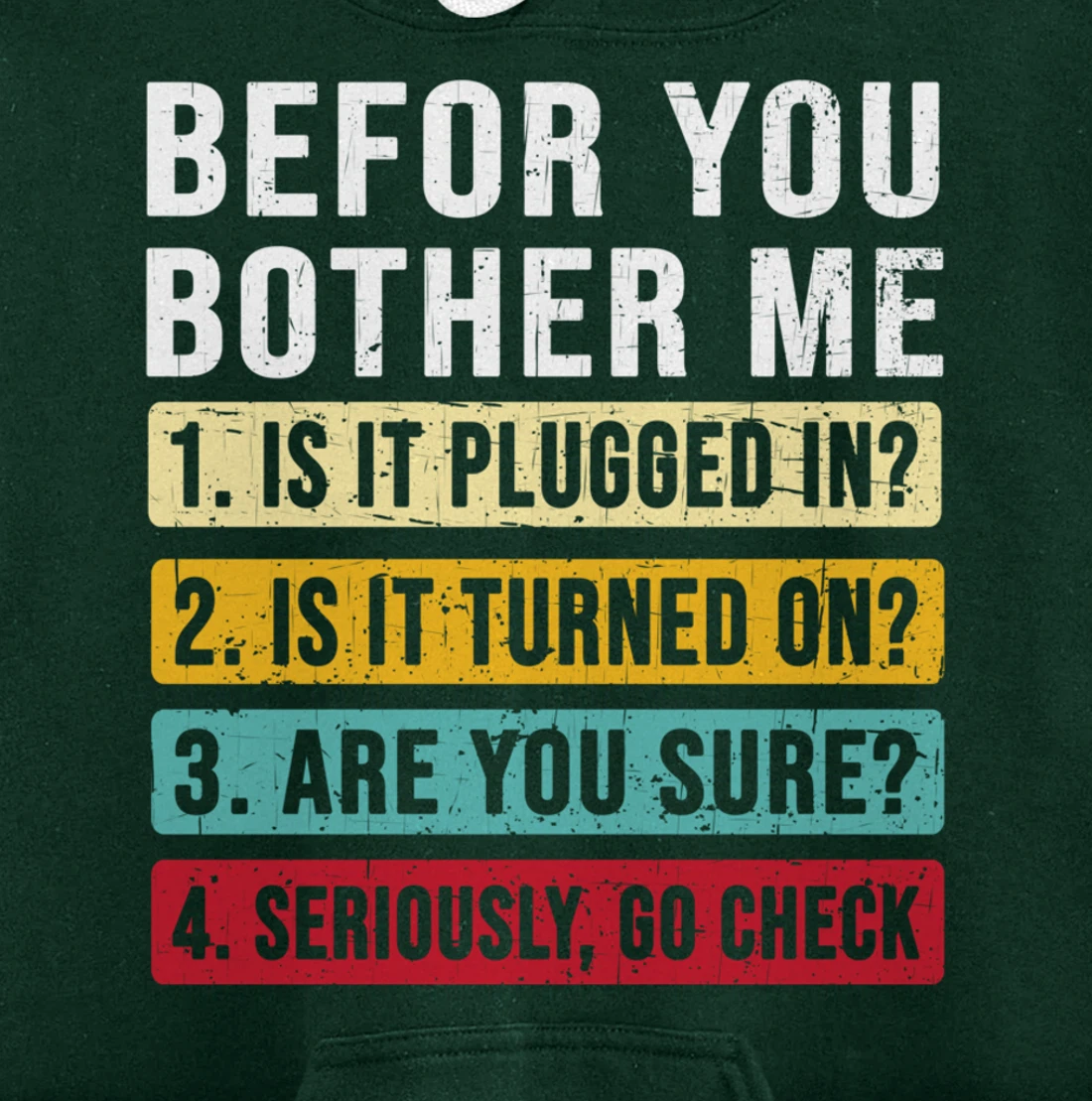 Funny Information Technology Tech | Technical Support Pullover Hoodie