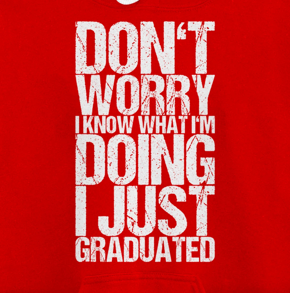 Don't Worry I Know What I'm Doing I Just Graduated Pullover Hoodie