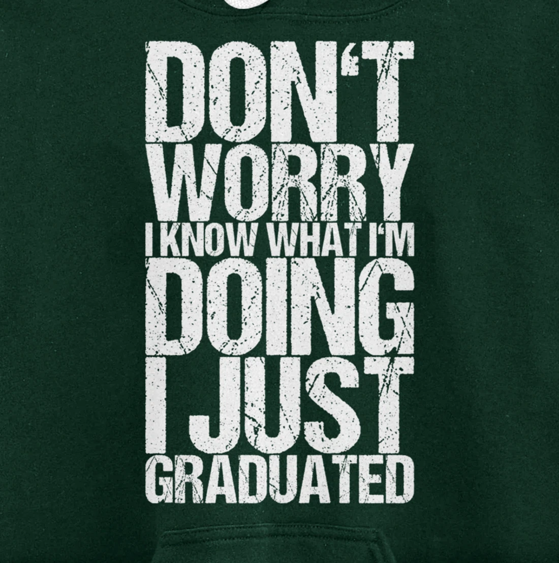 Don't Worry I Know What I'm Doing I Just Graduated Pullover Hoodie