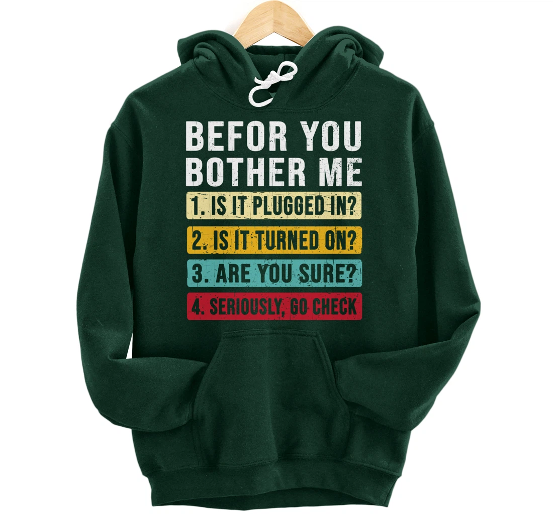 Funny Information Technology Tech | Technical Support Pullover Hoodie