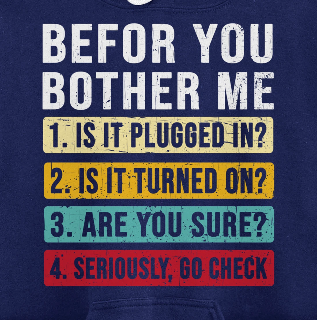 Funny Information Technology Tech | Technical Support Pullover Hoodie