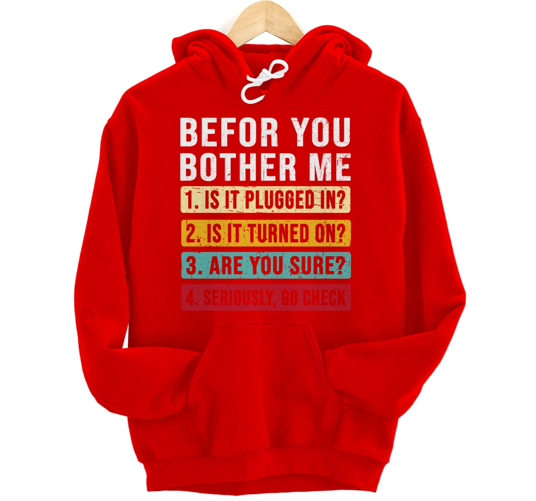 Funny Information Technology Tech | Technical Support Pullover Hoodie