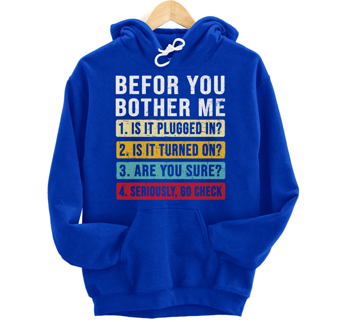 Funny Information Technology Tech | Technical Support Pullover Hoodie