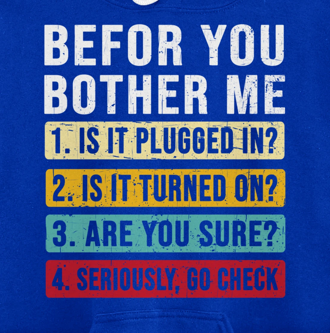 Funny Information Technology Tech | Technical Support Pullover Hoodie