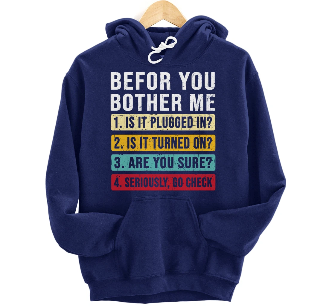 Funny Information Technology Tech | Technical Support Pullover Hoodie