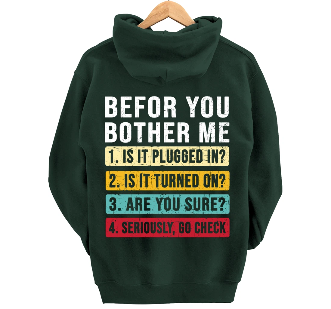 Funny Information Technology Tech | Technical Support Pullover Hoodie