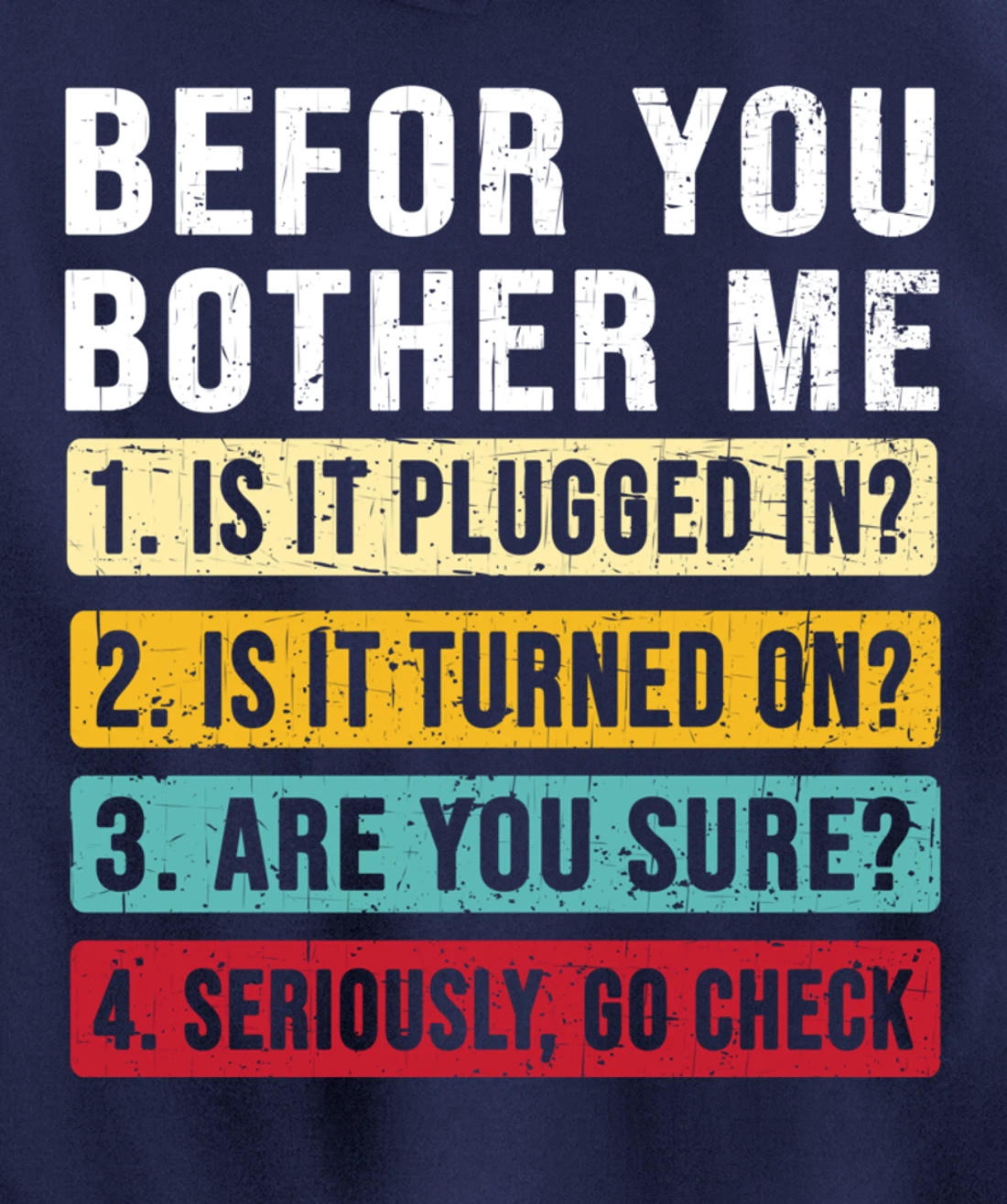 Funny Information Technology Tech | Technical Support Pullover Hoodie