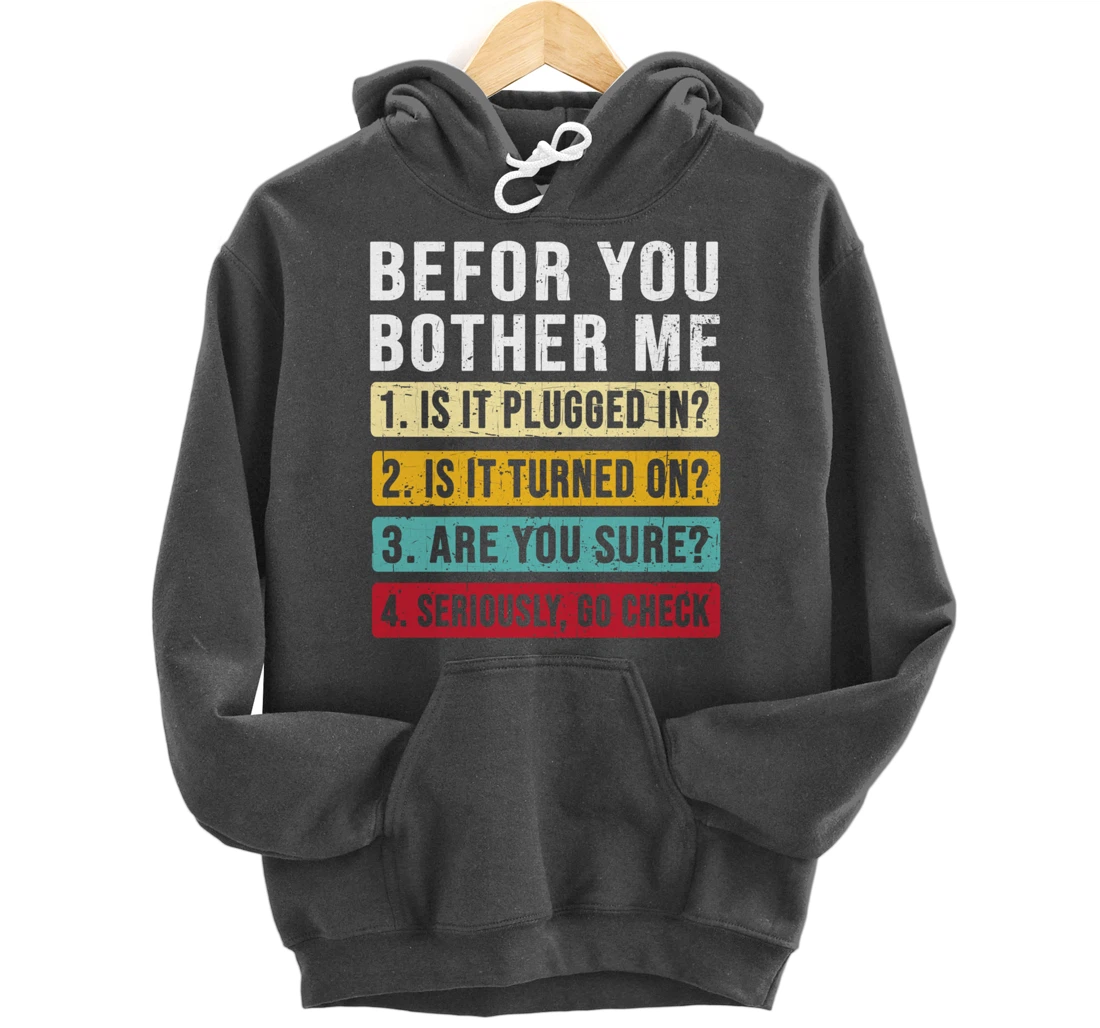 Funny Information Technology Tech | Technical Support Pullover Hoodie