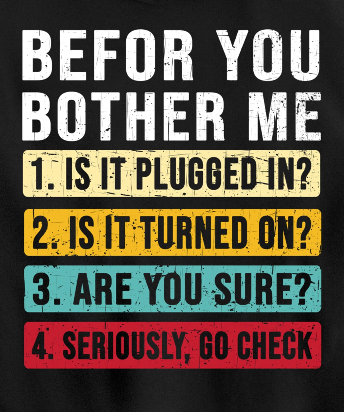 Funny Information Technology Tech | Technical Support Pullover Hoodie