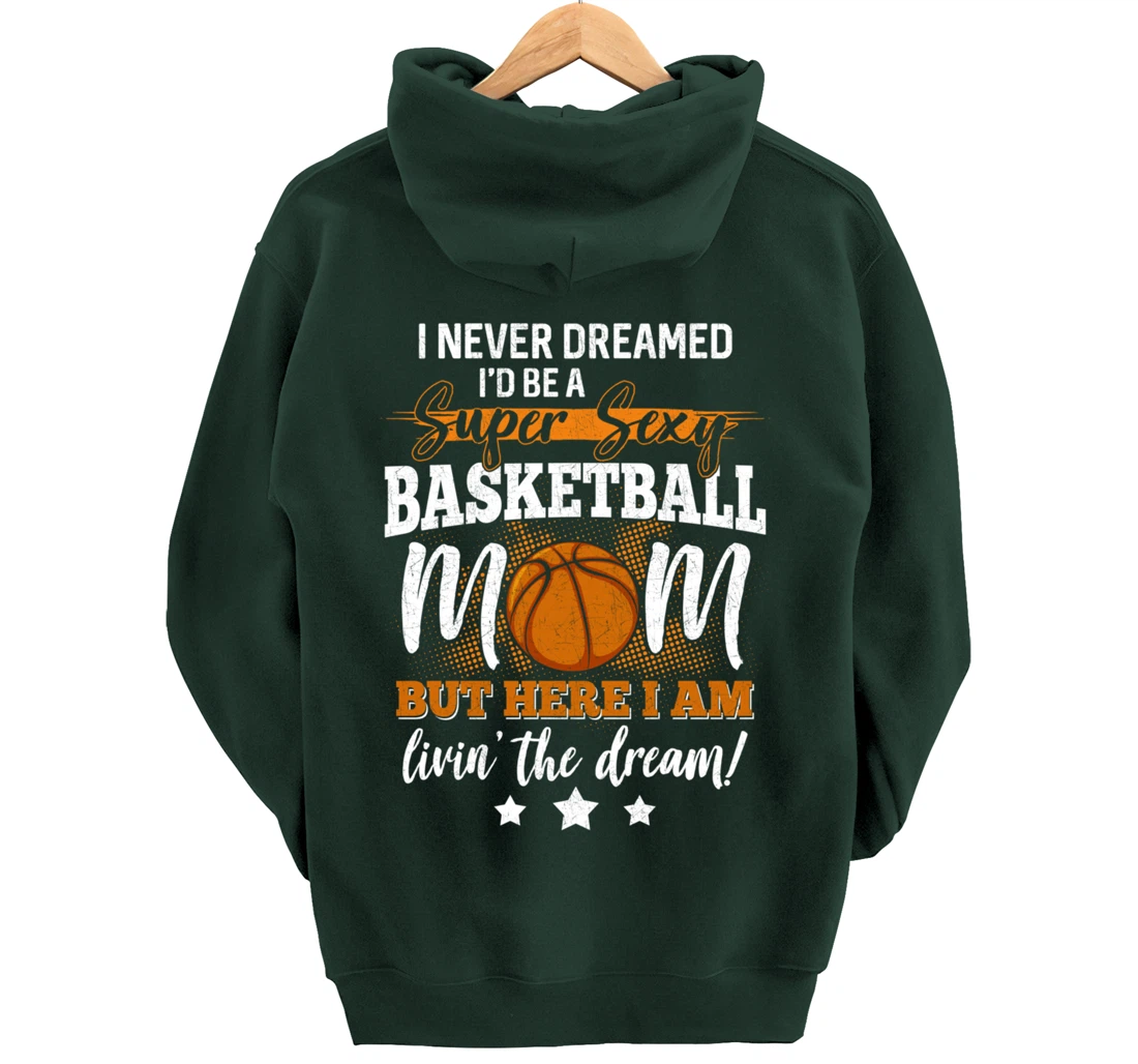 Basketball Mom Basketball Player Basketball Fan Pullover Hoodie