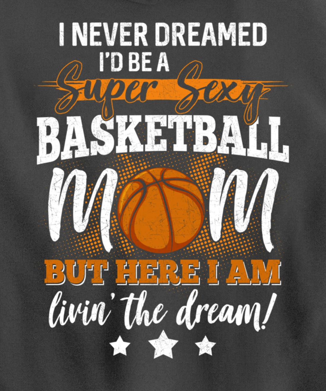 Basketball Mom Basketball Player Basketball Fan Pullover Hoodie