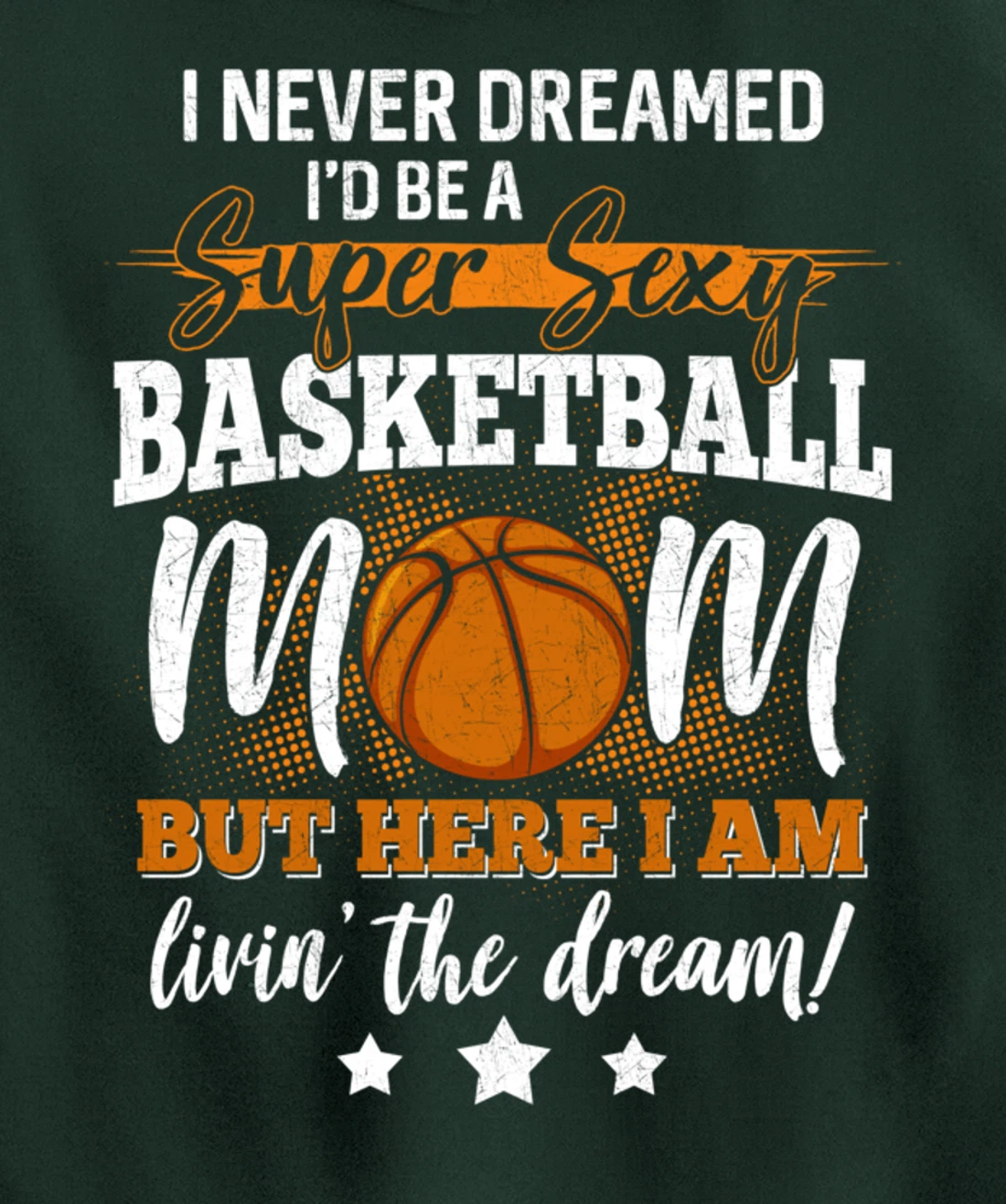 Basketball Mom Basketball Player Basketball Fan Pullover Hoodie