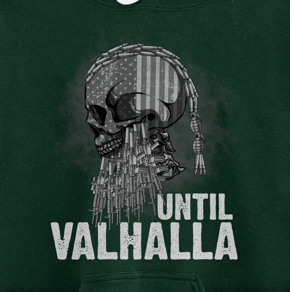 Until Valhalla Viking US Flag Vintage Shirt-Til Valhalla Pullover Hoodie