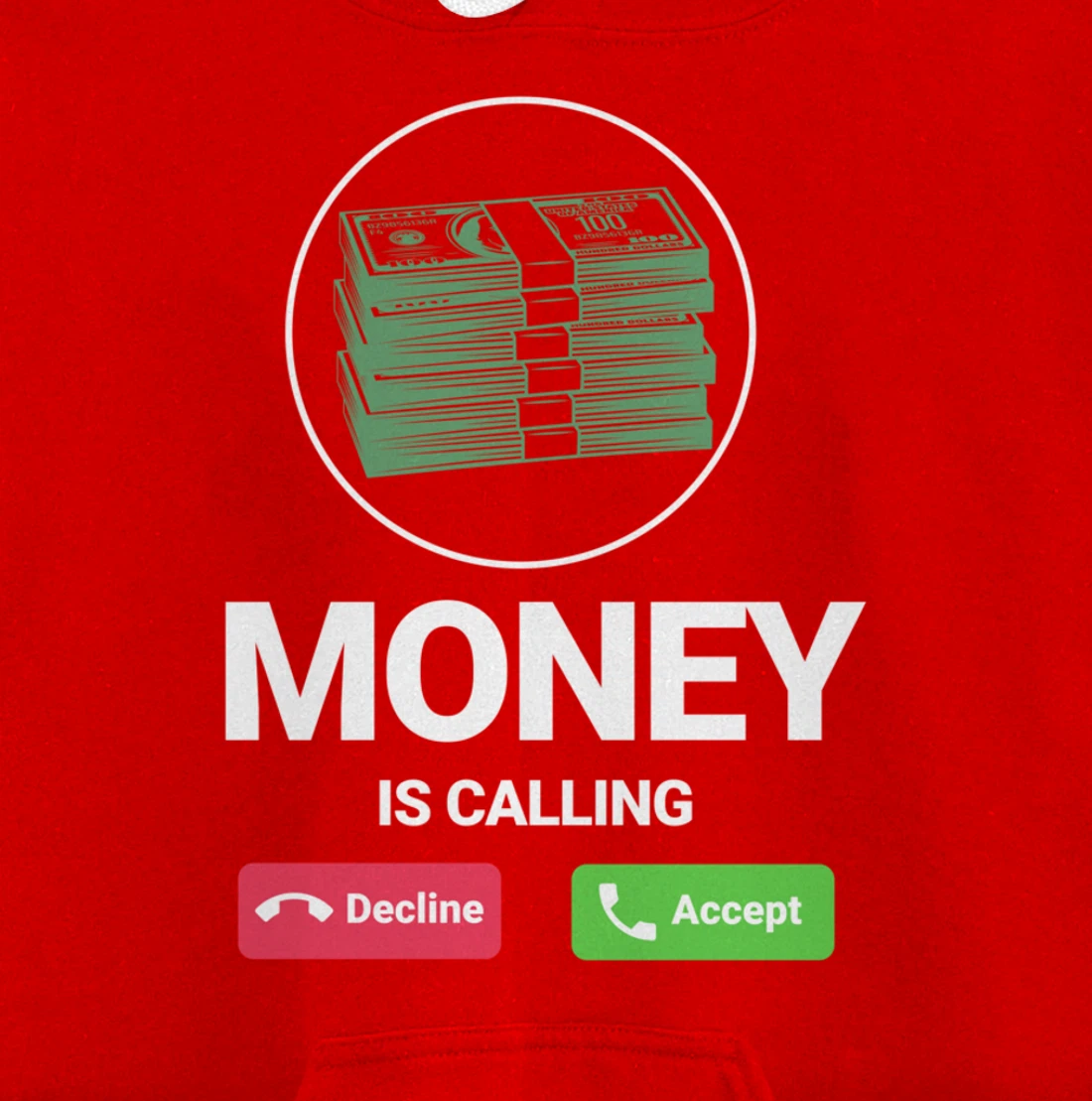 Money Is Calling Funny Business Person Money Lover Design Pullover Hoodie