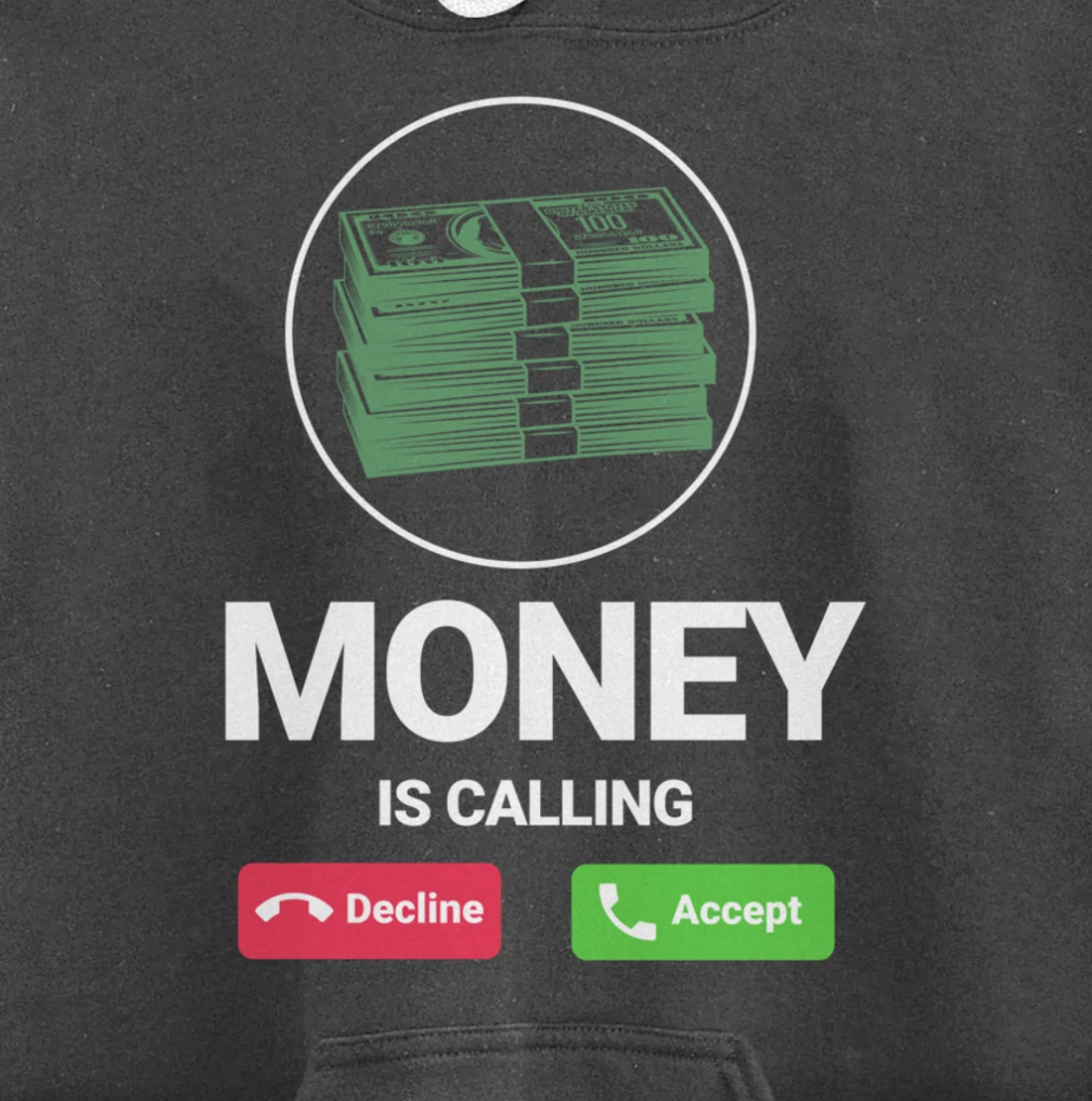 Money Is Calling Funny Business Person Money Lover Design Pullover Hoodie