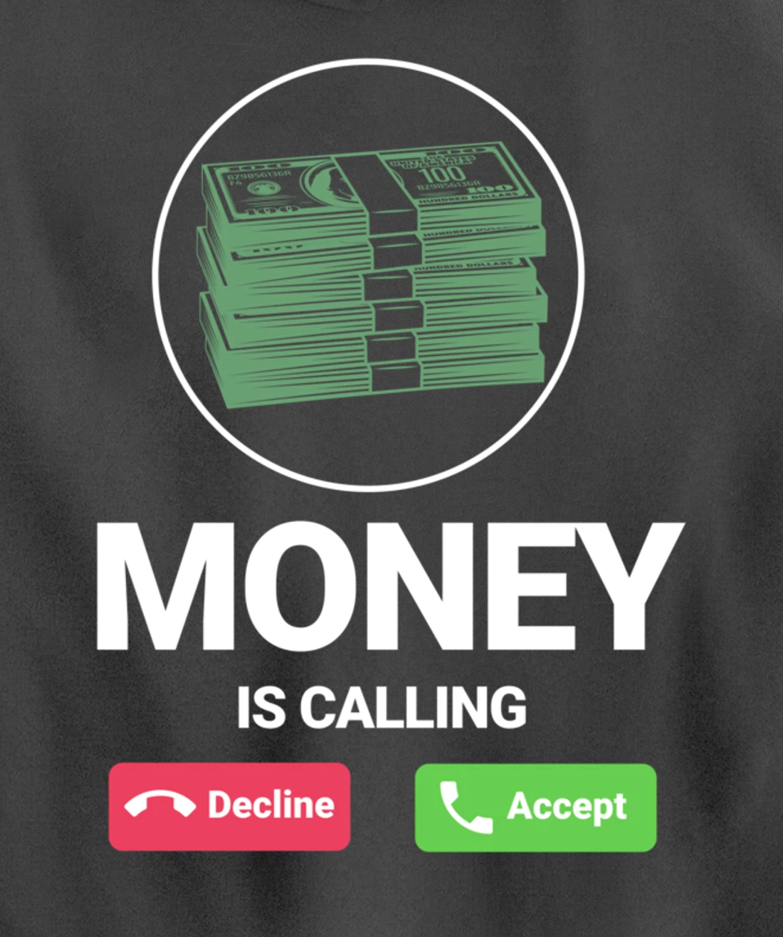 Money Is Calling Funny Business Person Money Lover Design Pullover Hoodie