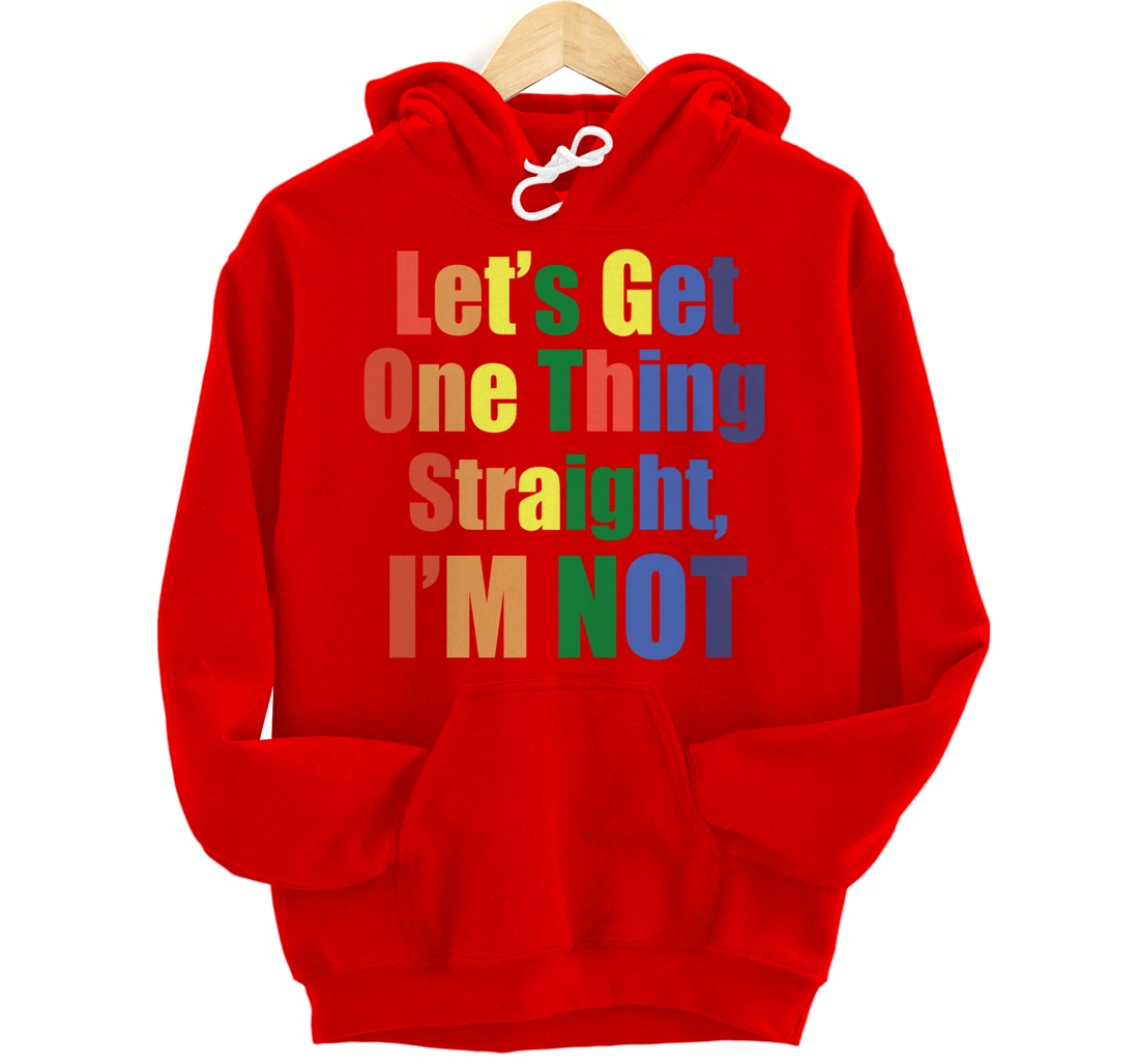 I'm Not Straight Pullover Hoodie