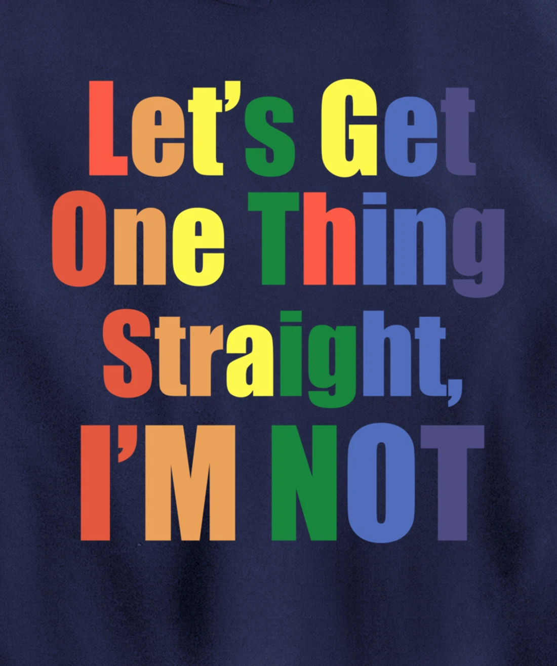 I'm Not Straight Pullover Hoodie