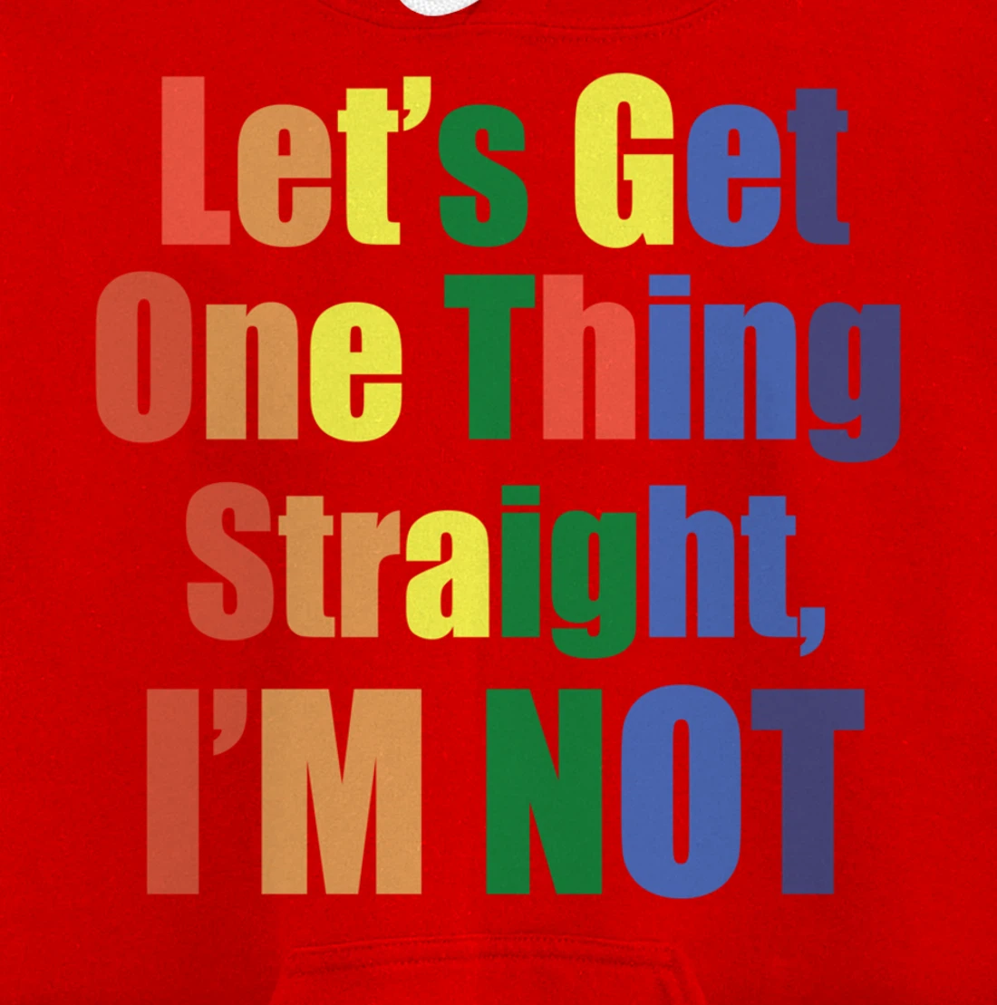 I'm Not Straight Pullover Hoodie