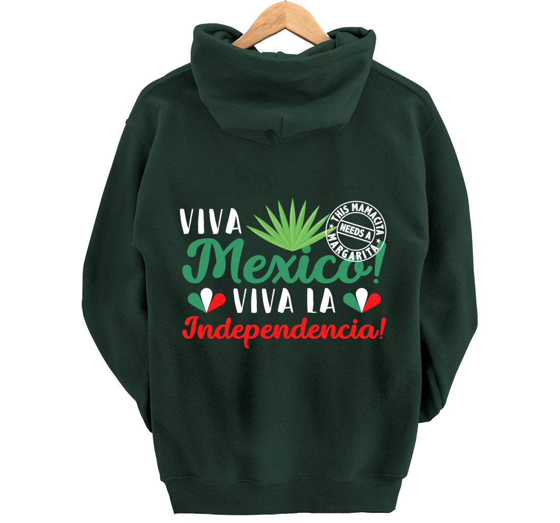| VIVA MEXICO | VIVA La Independencia Independence Day Pullover Hoodie