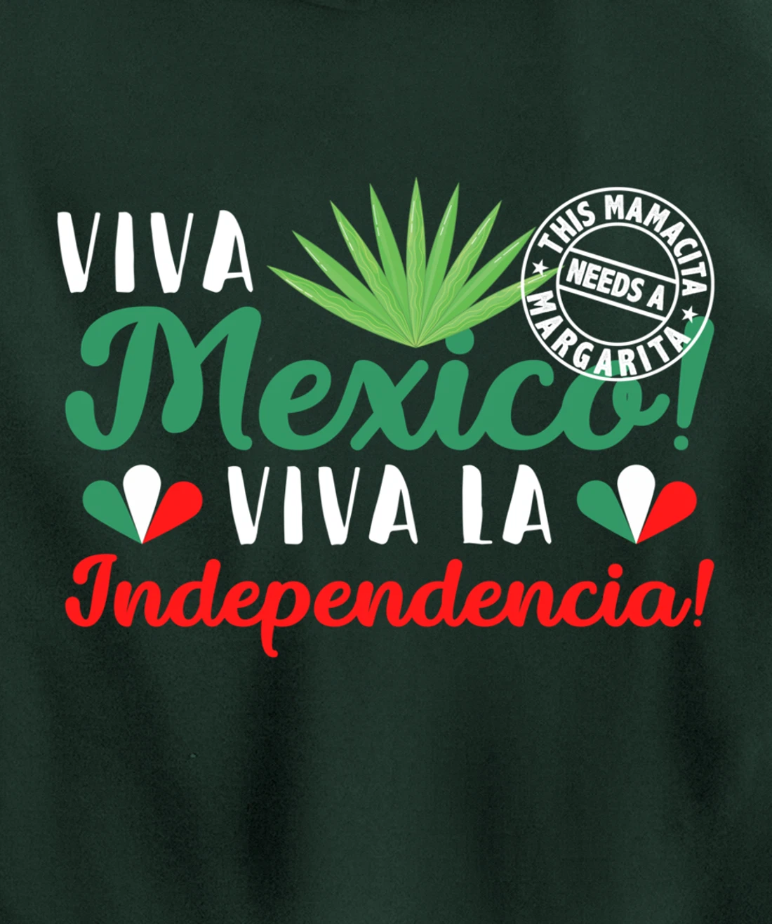 | VIVA MEXICO | VIVA La Independencia Independence Day Pullover Hoodie