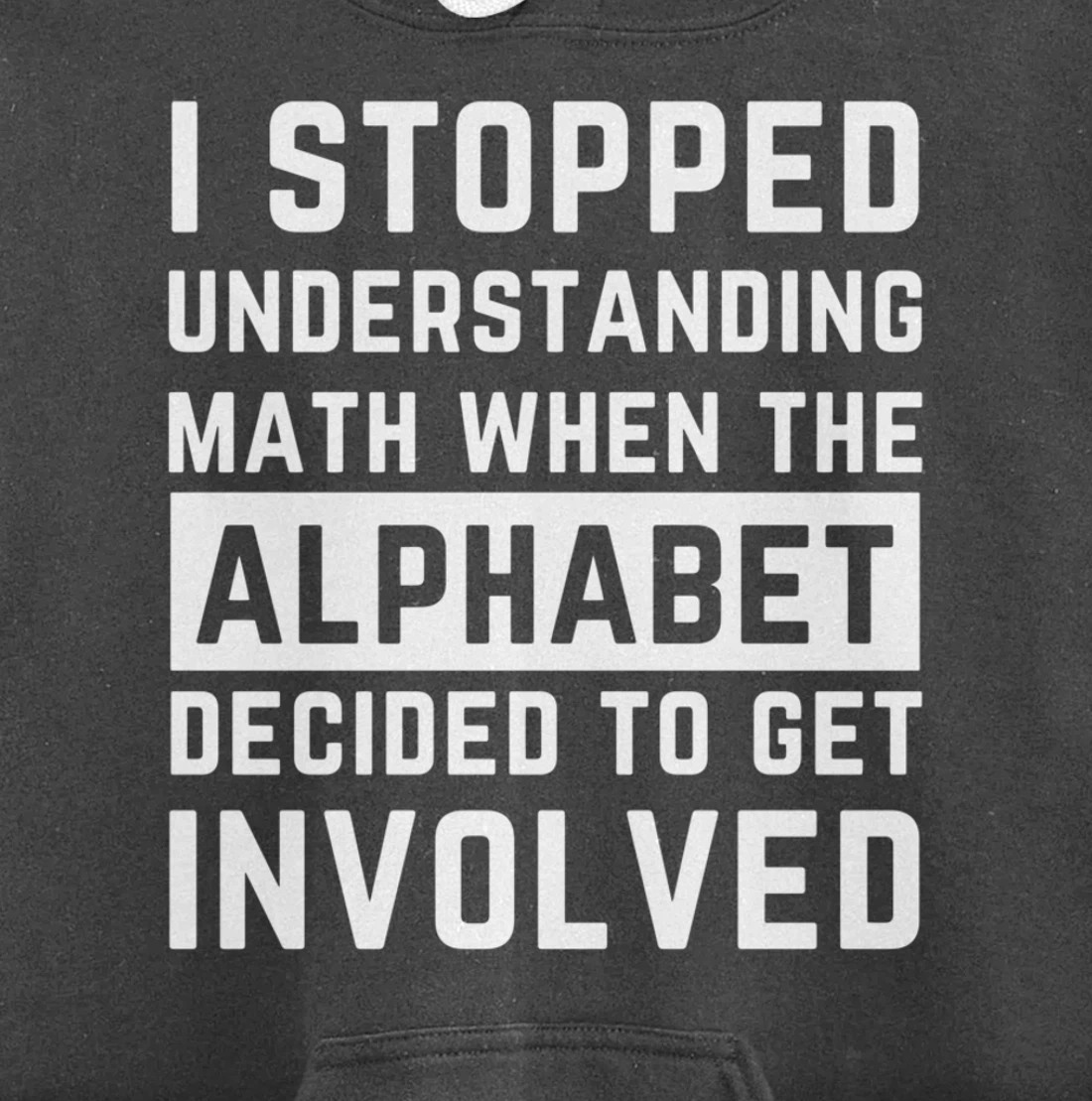 Stopped Understanding Math When Alphabet Got Involved Gift Pullover Hoodie