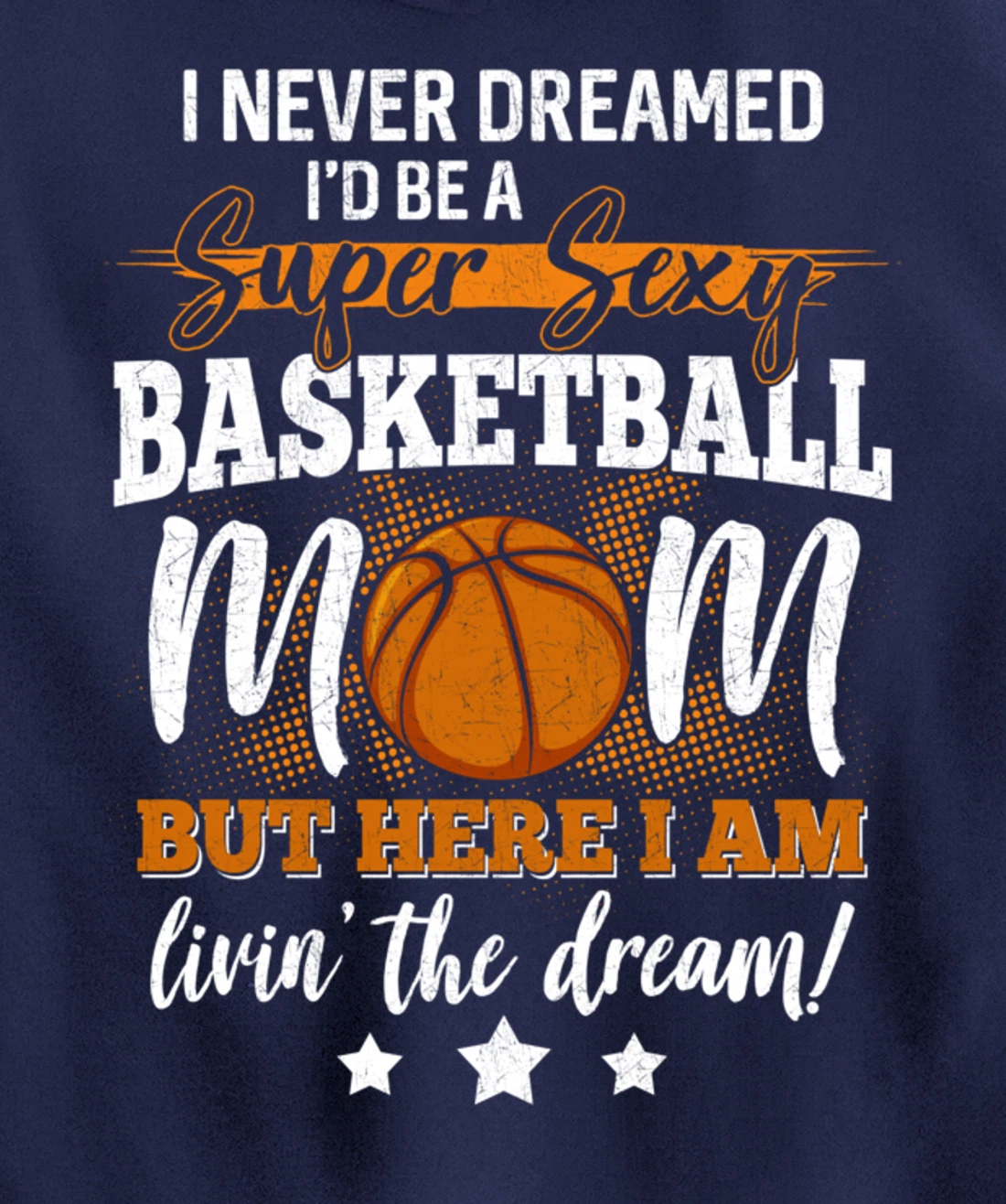 Basketball Mom Basketball Player Basketball Fan Pullover Hoodie