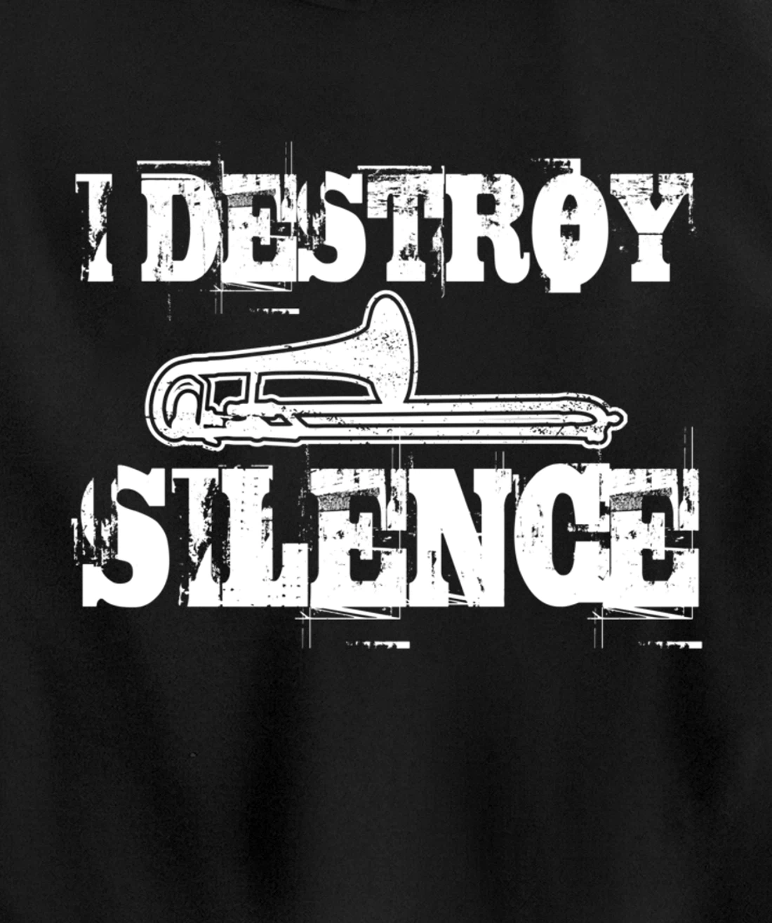 Trombone Musician Humor Trombonist Player Musician Pullover Hoodie