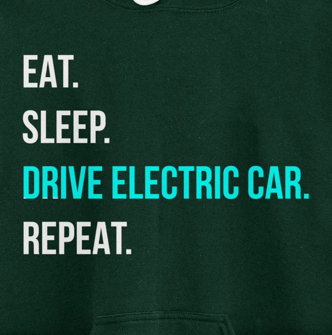 Eat Sleep Drive Electrical Car Repeat Automotive Driver Pullover Hoodie