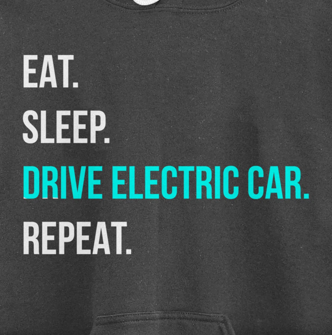 Eat Sleep Drive Electrical Car Repeat Automotive Driver Pullover Hoodie