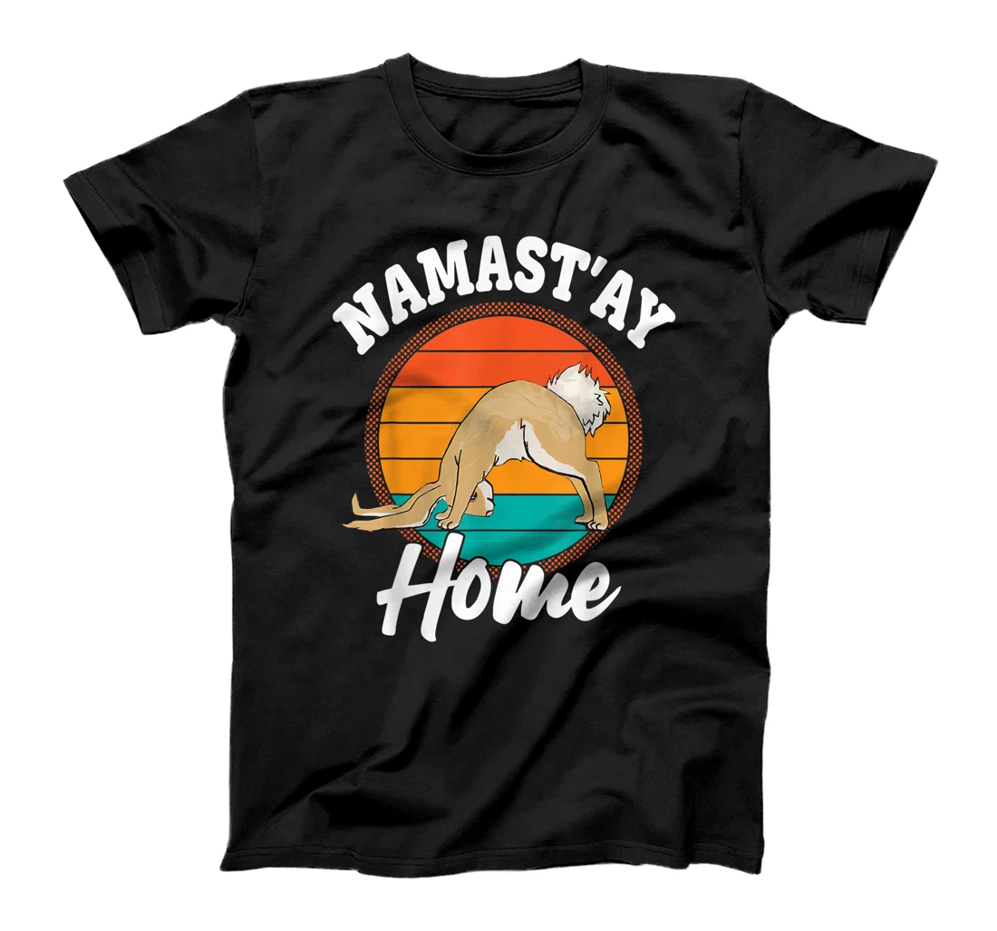 Namaste Namast'ay Home Rabbit Yoga Pose Bunny Meditation T-Shirt