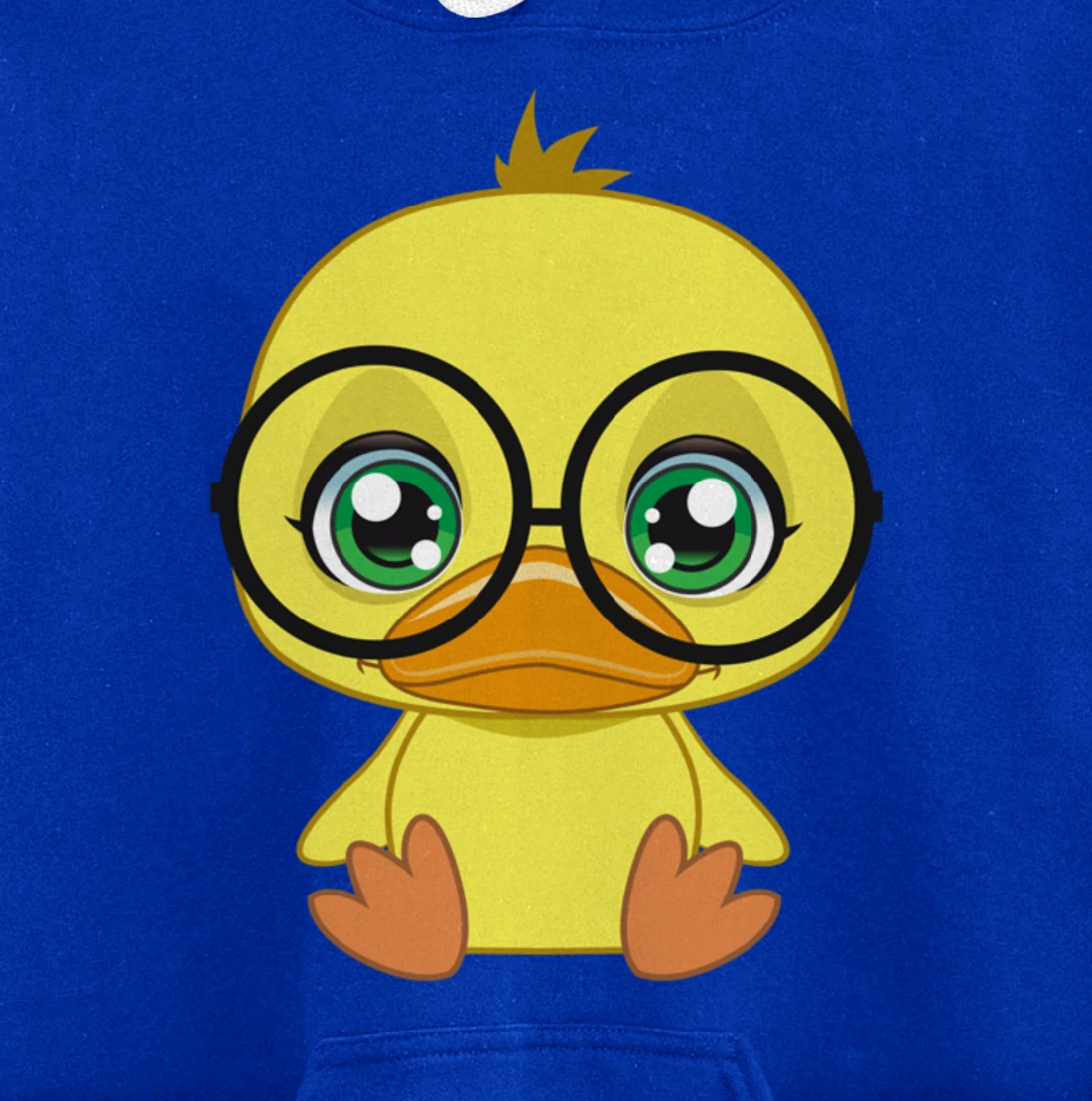Duck with Glasses cutie Pet Nerd Nerdy Pullover Hoodie
