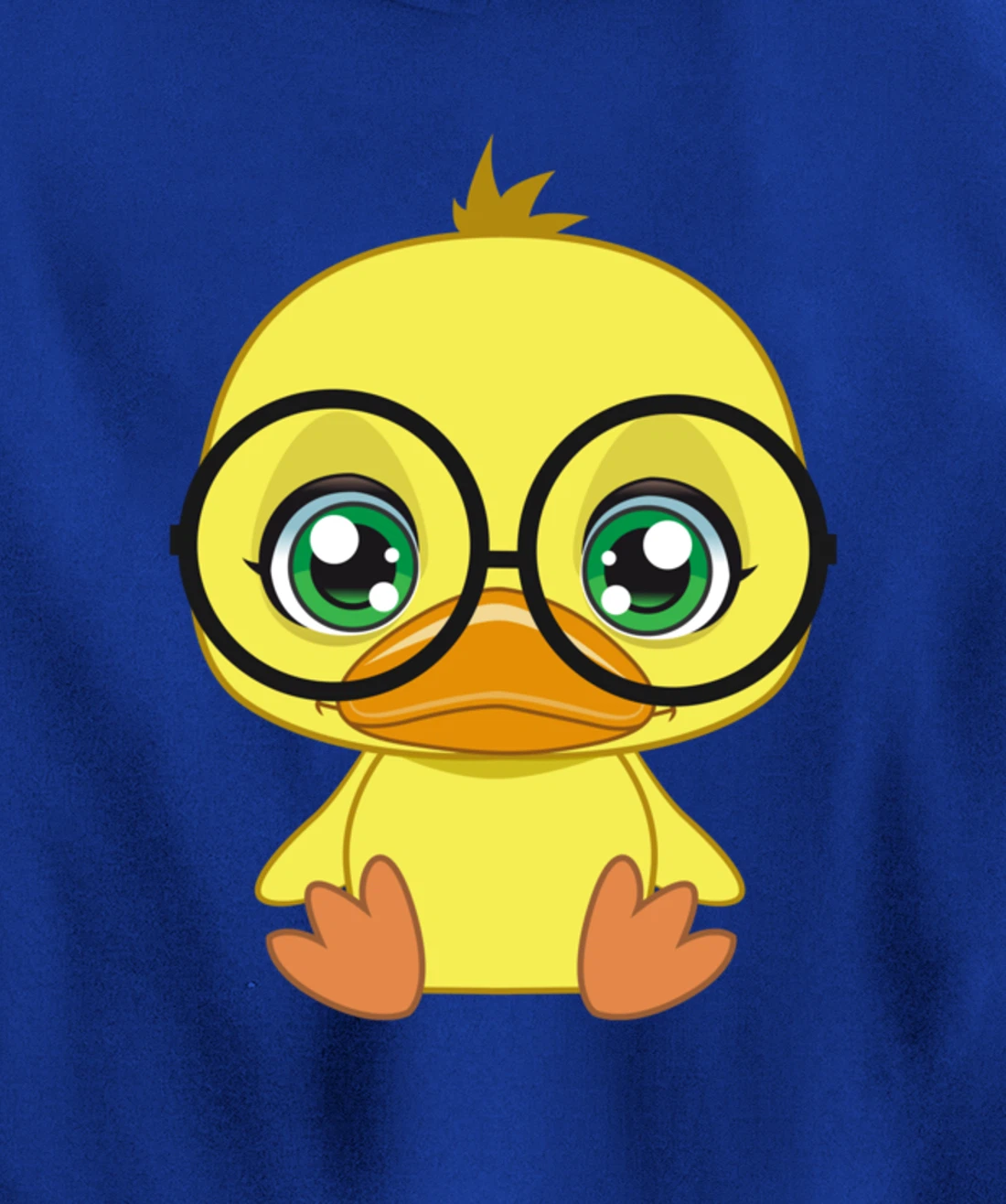 Duck with Glasses cutie Pet Nerd Nerdy Pullover Hoodie
