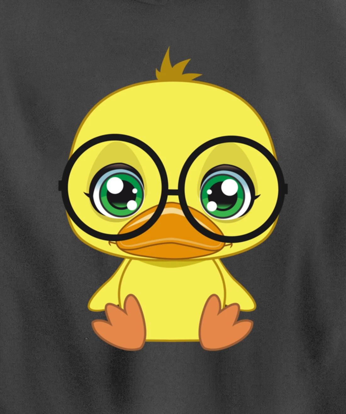 Duck with Glasses cutie Pet Nerd Nerdy Pullover Hoodie