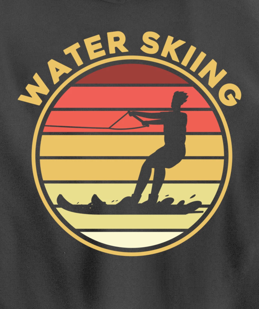 Water Skiing Sport Waterski Swimmer Athlete Pullover Hoodie