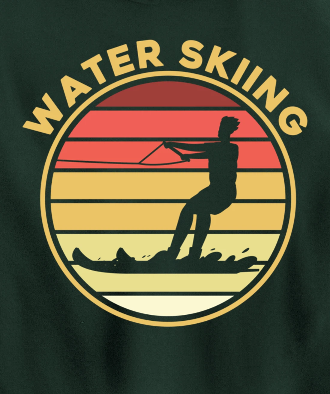 Water Skiing Sport Waterski Swimmer Athlete Pullover Hoodie