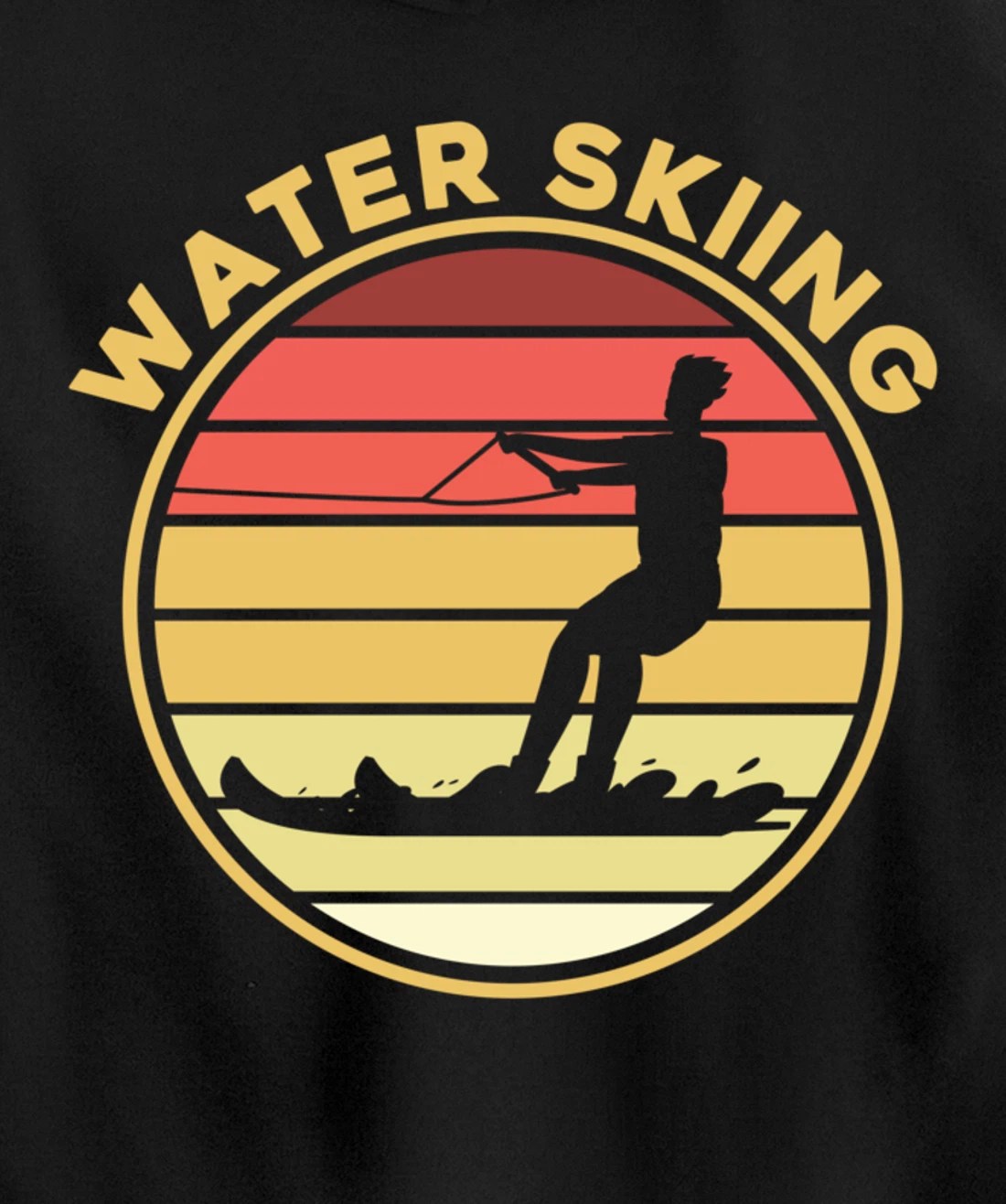 Water Skiing Sport Waterski Swimmer Athlete Pullover Hoodie